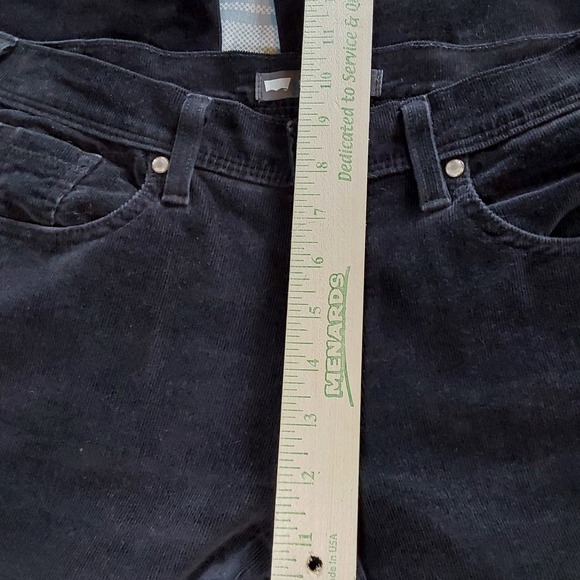 Levi's 515 Women's Black Corduroy Boot Cut Pants Size 6M Back Pocket Flaps - Picture 8 of 12
